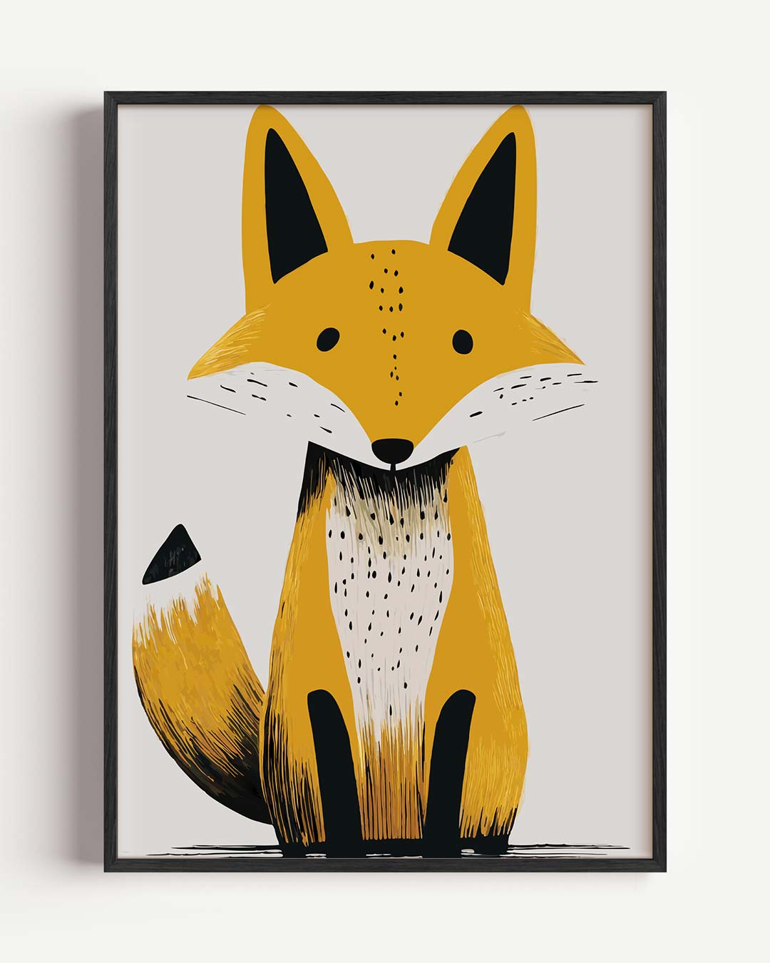 Schattige Vos Illustratie Poster-WallArtistic