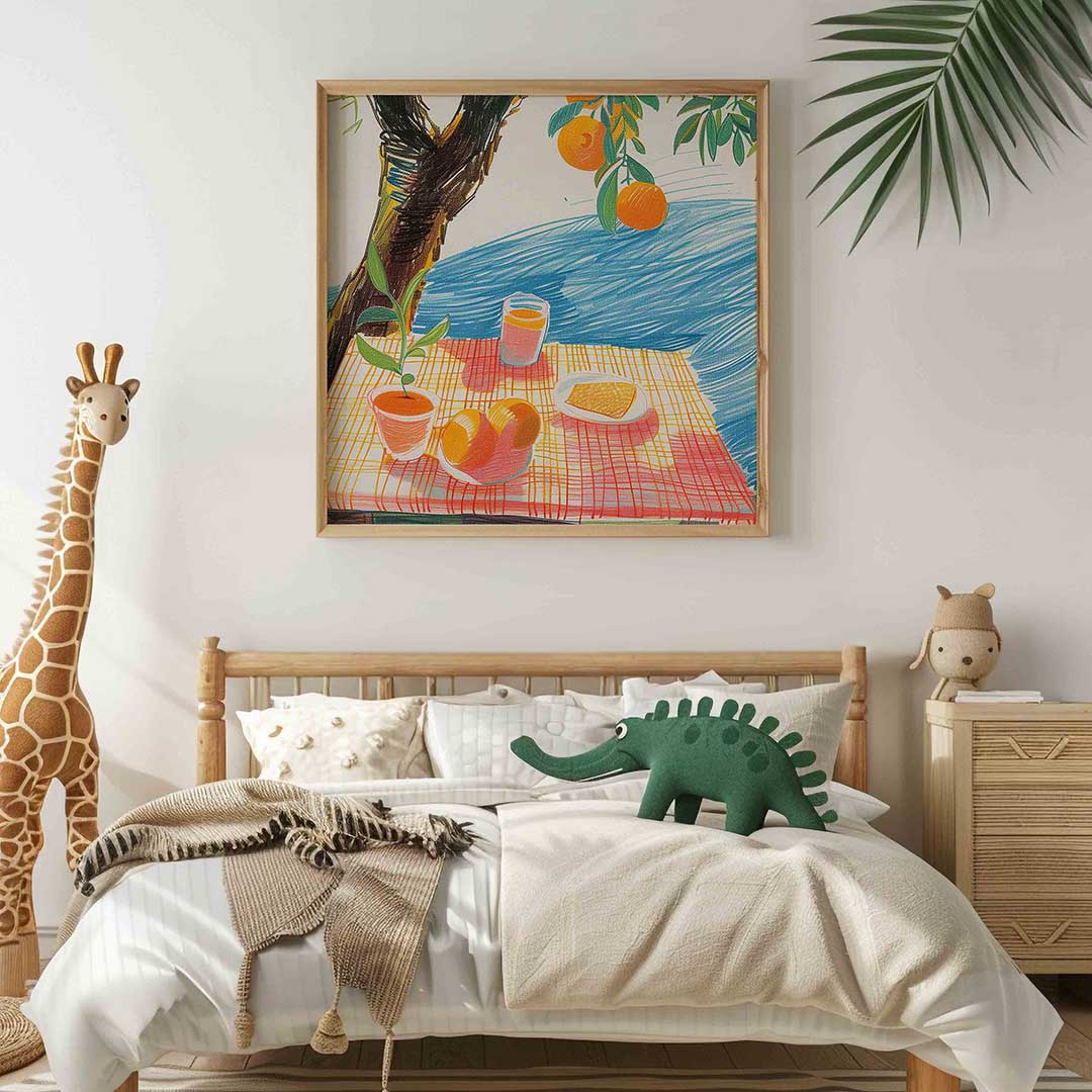 Ontbijt met sinaasappels Poster