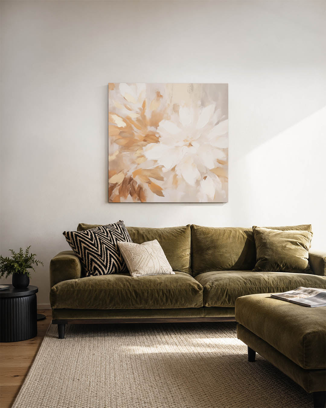 Organische bloemvormen Kunstwerk