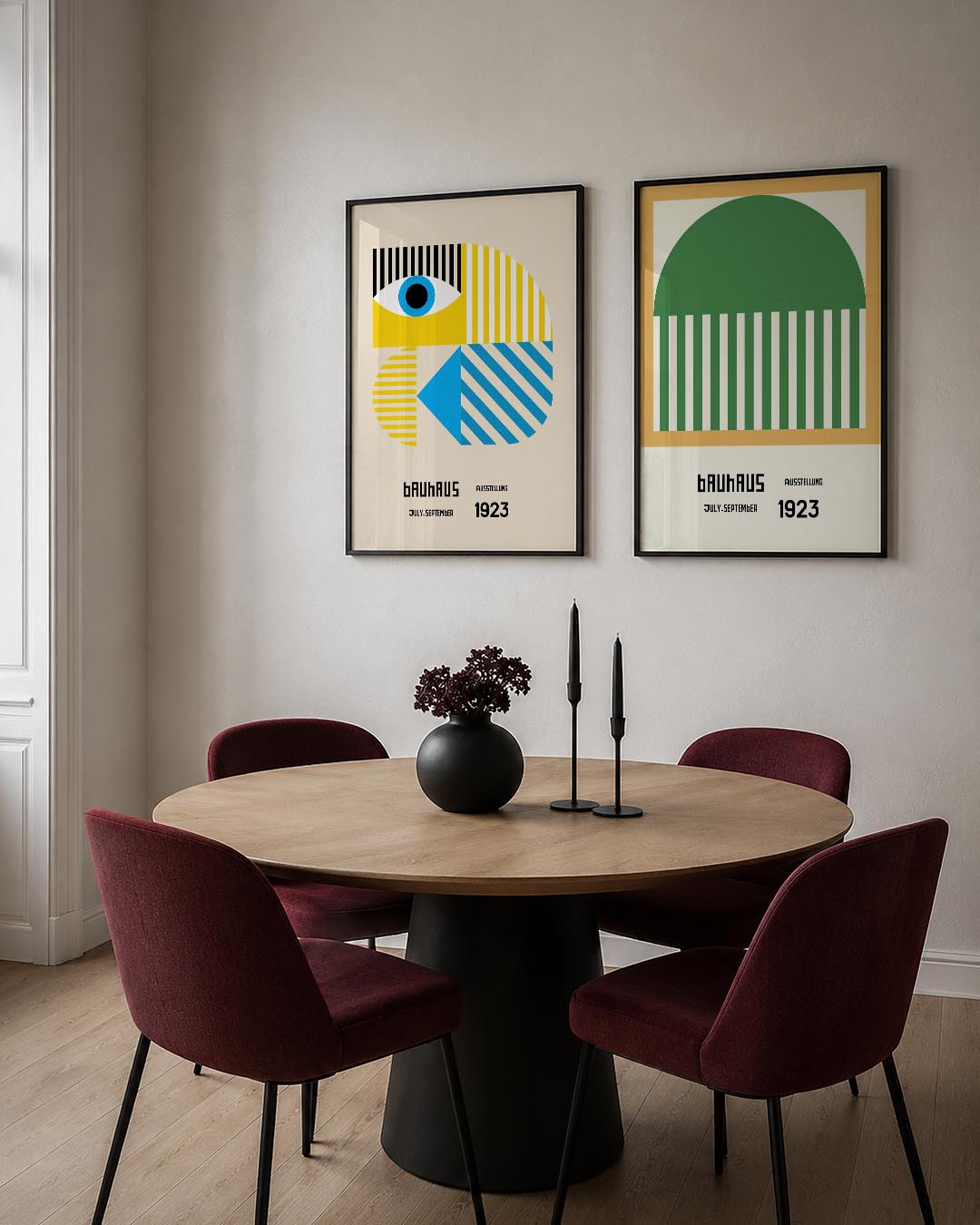 Kleurrijke vormen Posterset