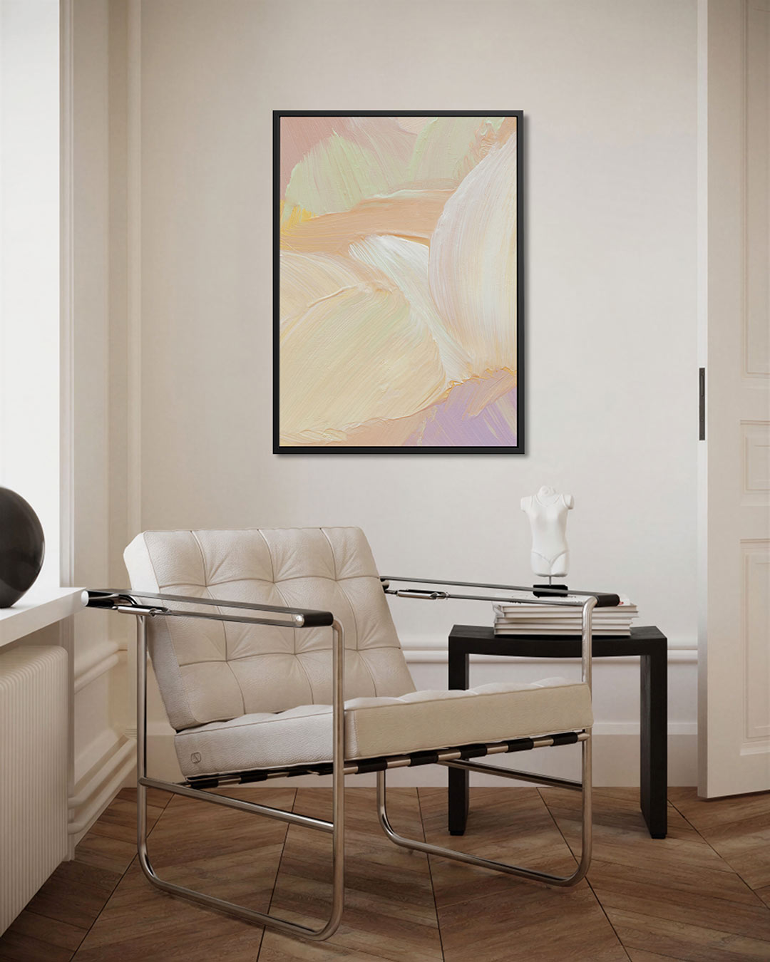Zachte kleuren compositie Kunstwerk