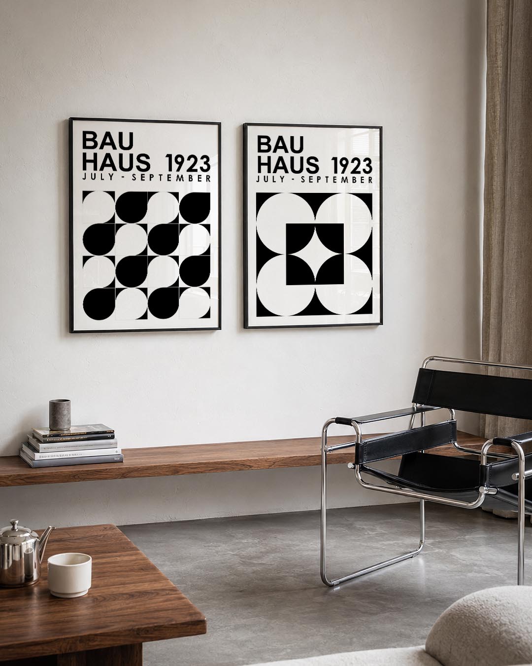 Vorm en contrast Posterset