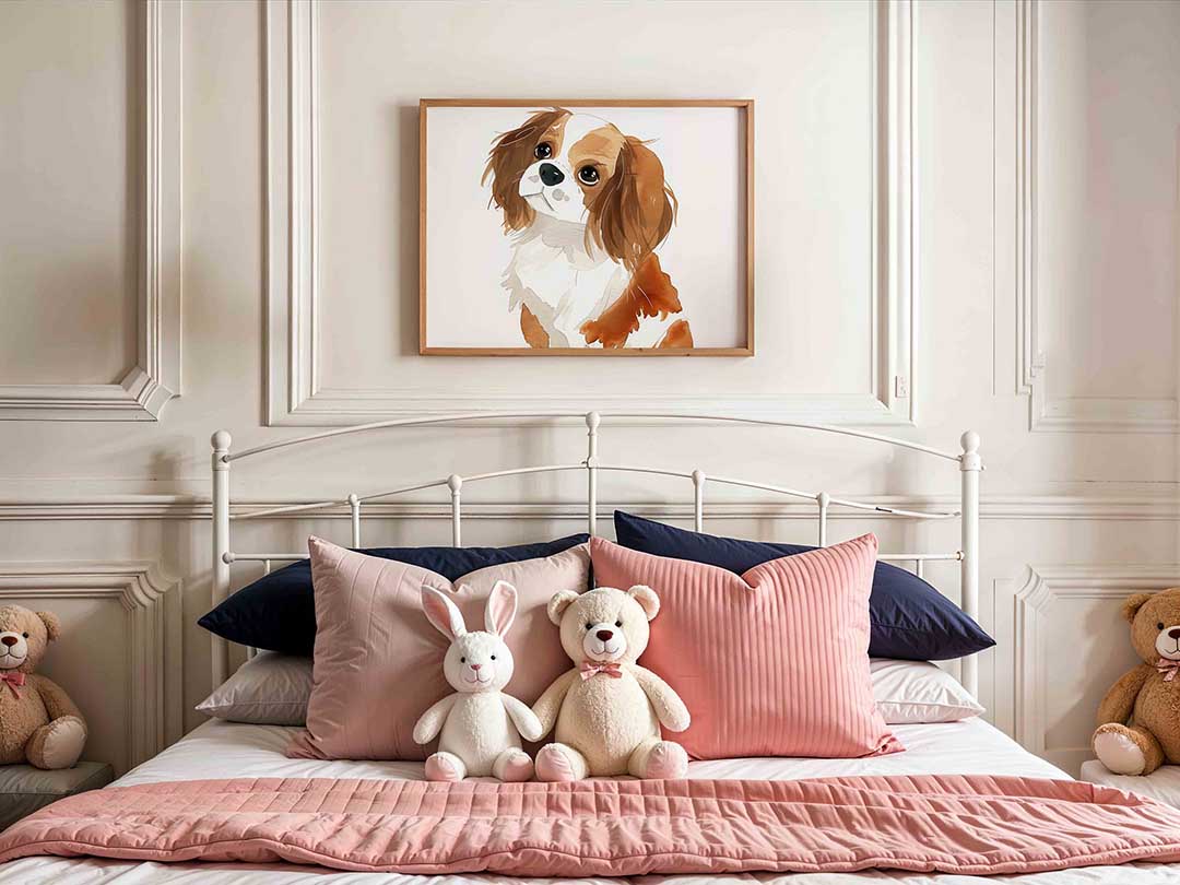 Hond met bruine vlekken Poster