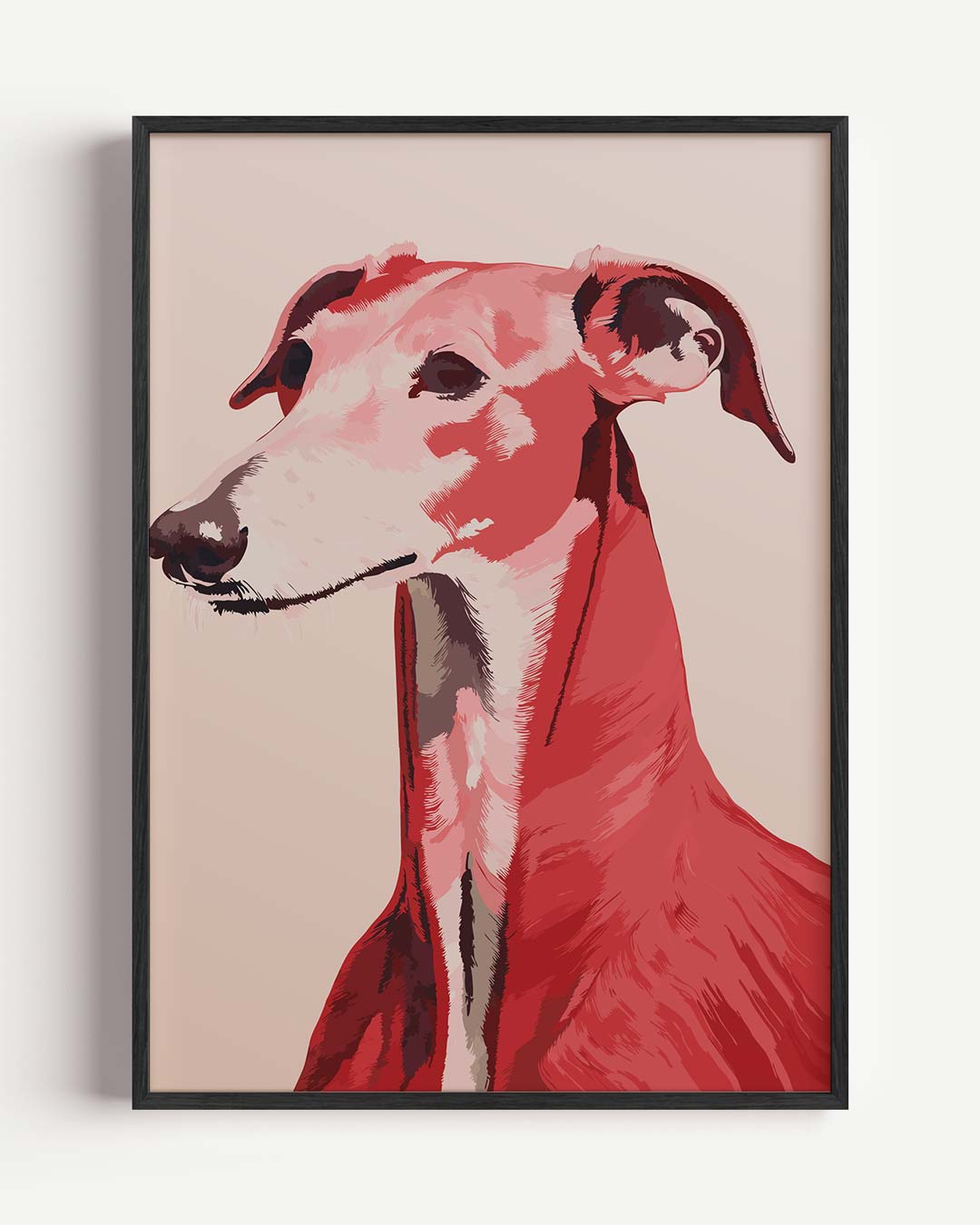 Stijlvolle Greyhound Poster-WallArtistic