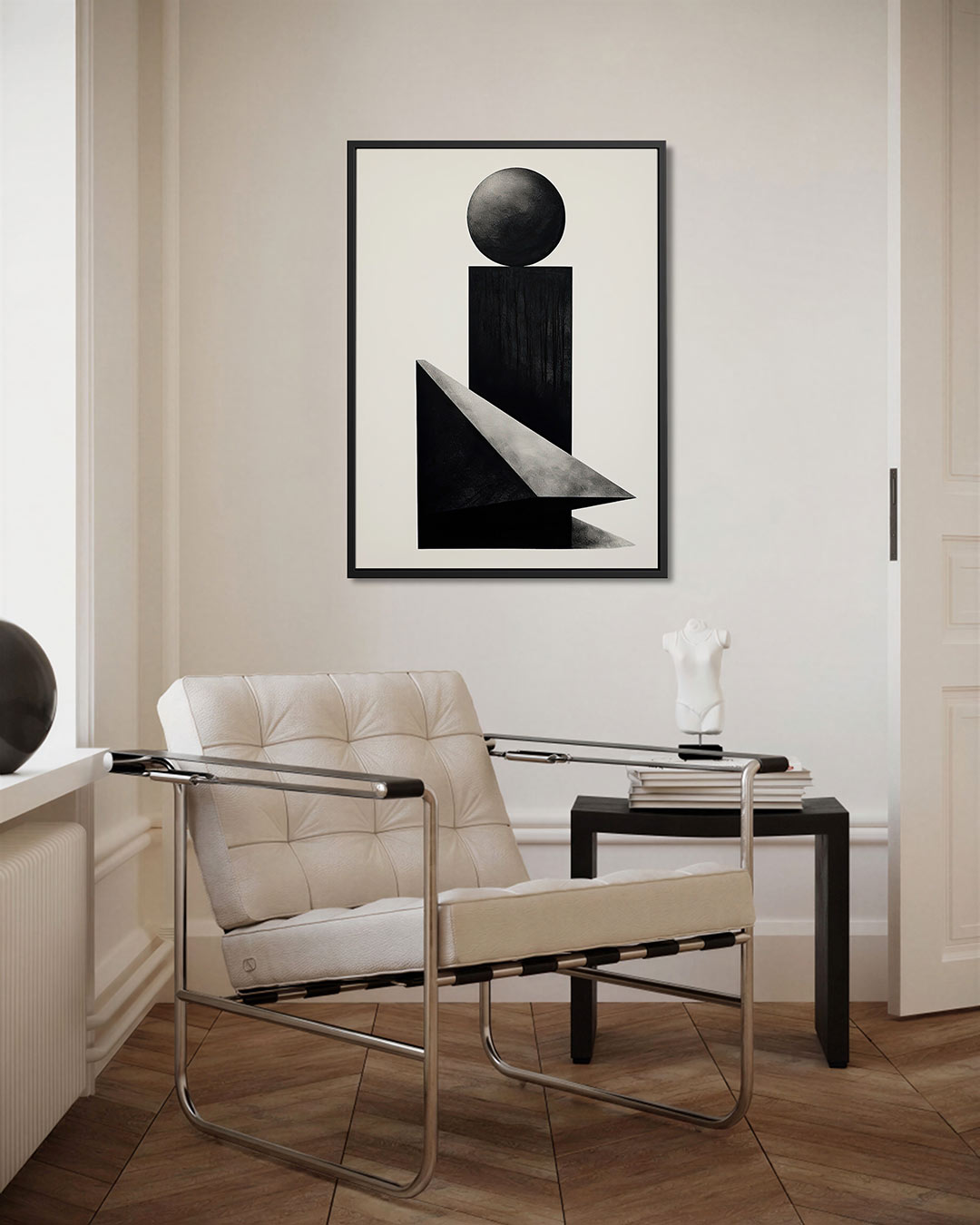 Geometrische vormen compositie Kunstwerk