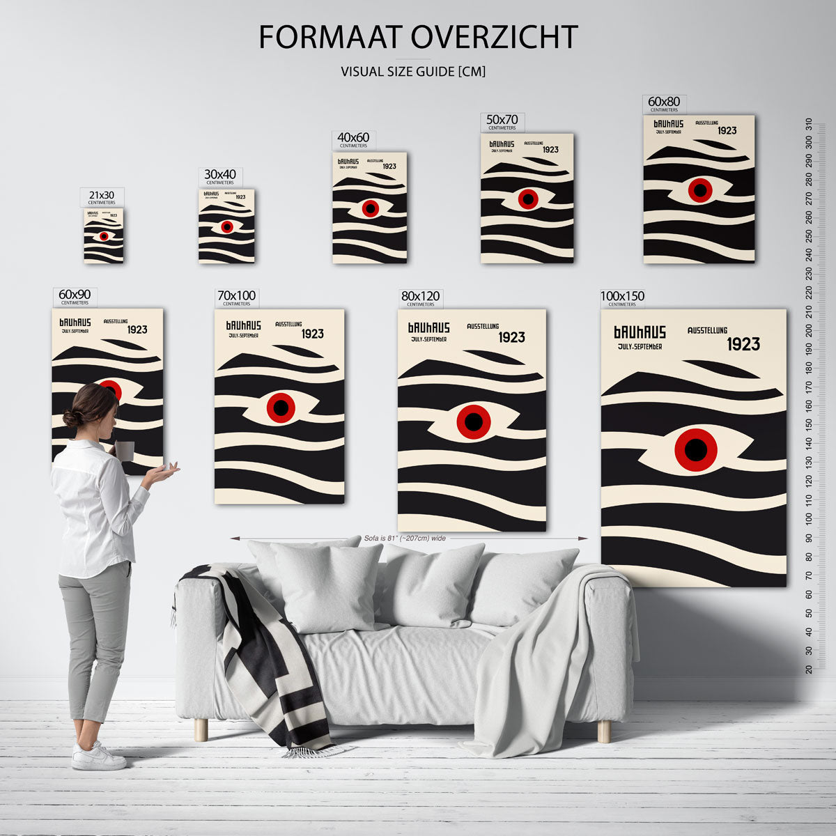 Golvend lijnenspel Poster