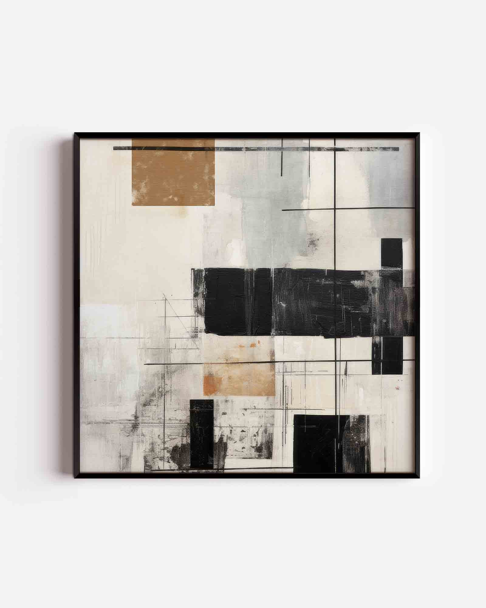 Abstracte geometrische vormen Poster
