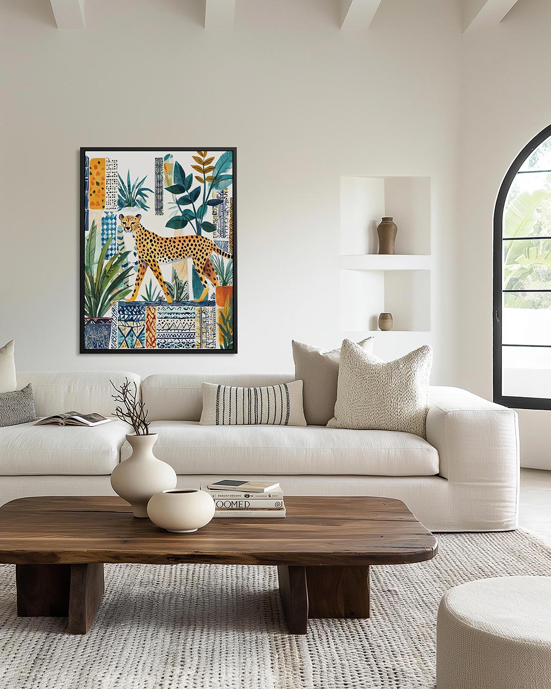 Dieren en patronen Kunstwerk