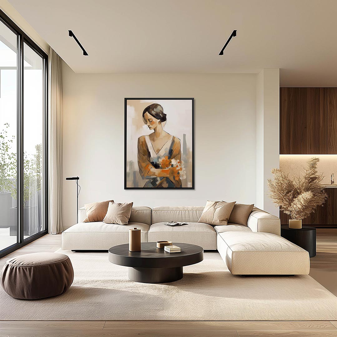 Vrouwelijke elegantie Kunstwerk