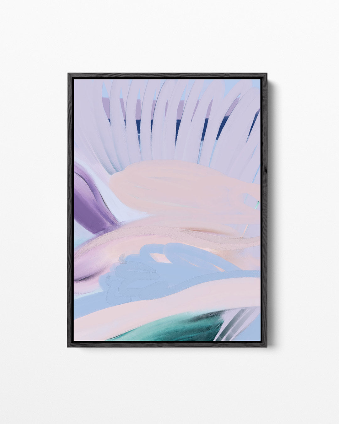 Vloeiende kleurencompositie Kunstwerk