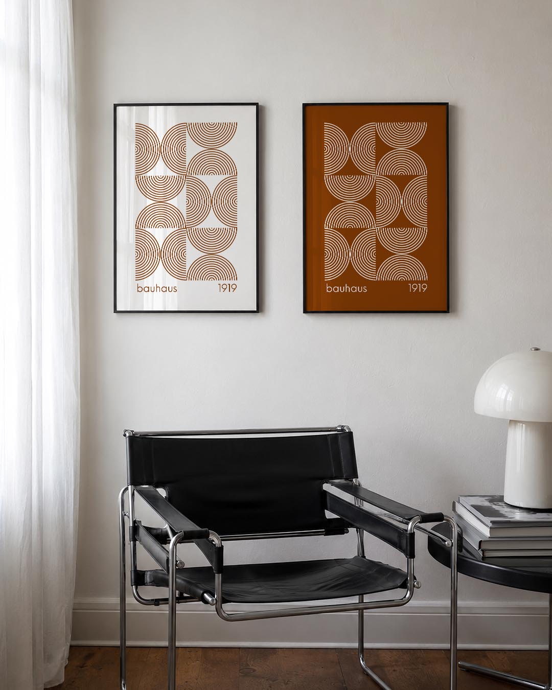 Cirkelritme en lijnen Postersets