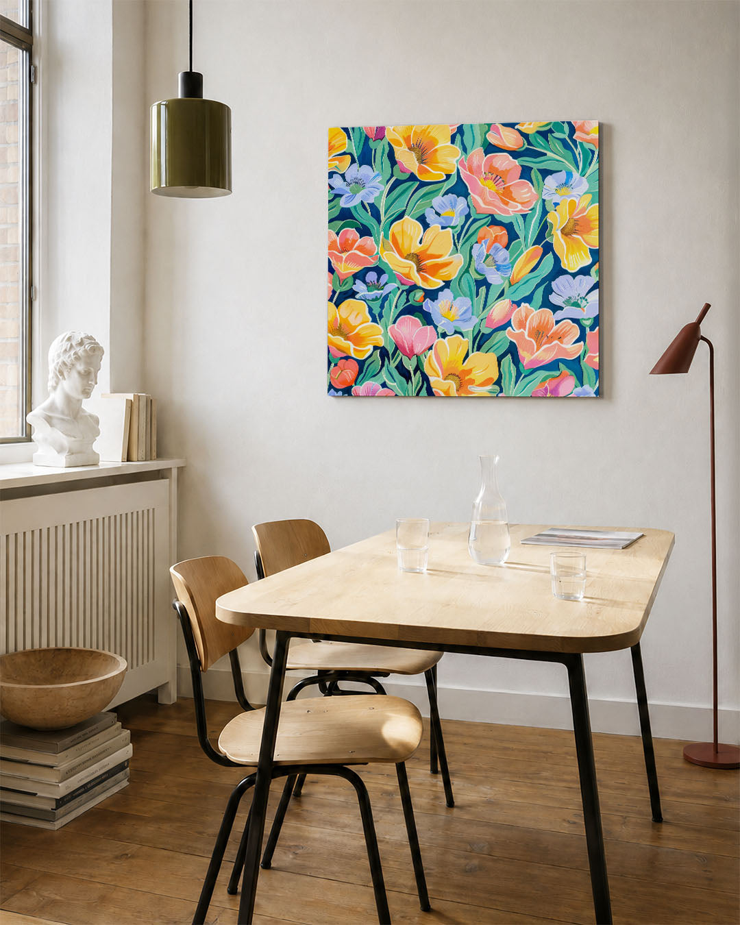Bloemenexplosie Kunstwerk