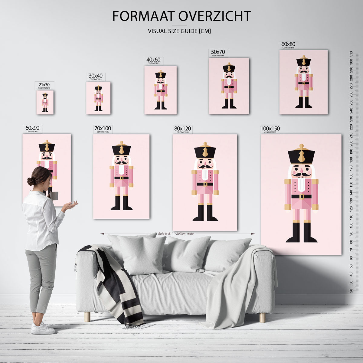 Roze notenkraker Poster