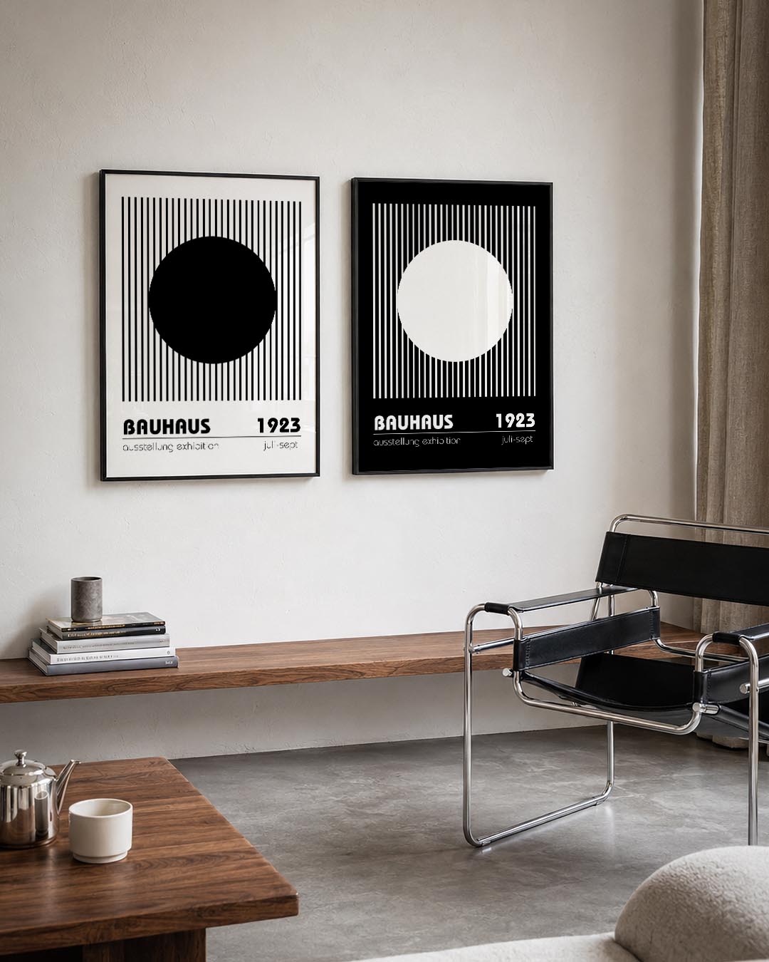 Lijnen en cirkel Posterset