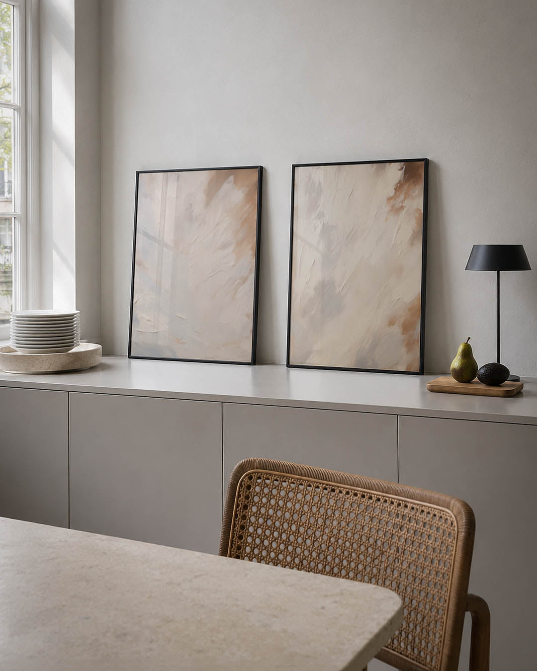 Zachte kleurvlakken Posterset