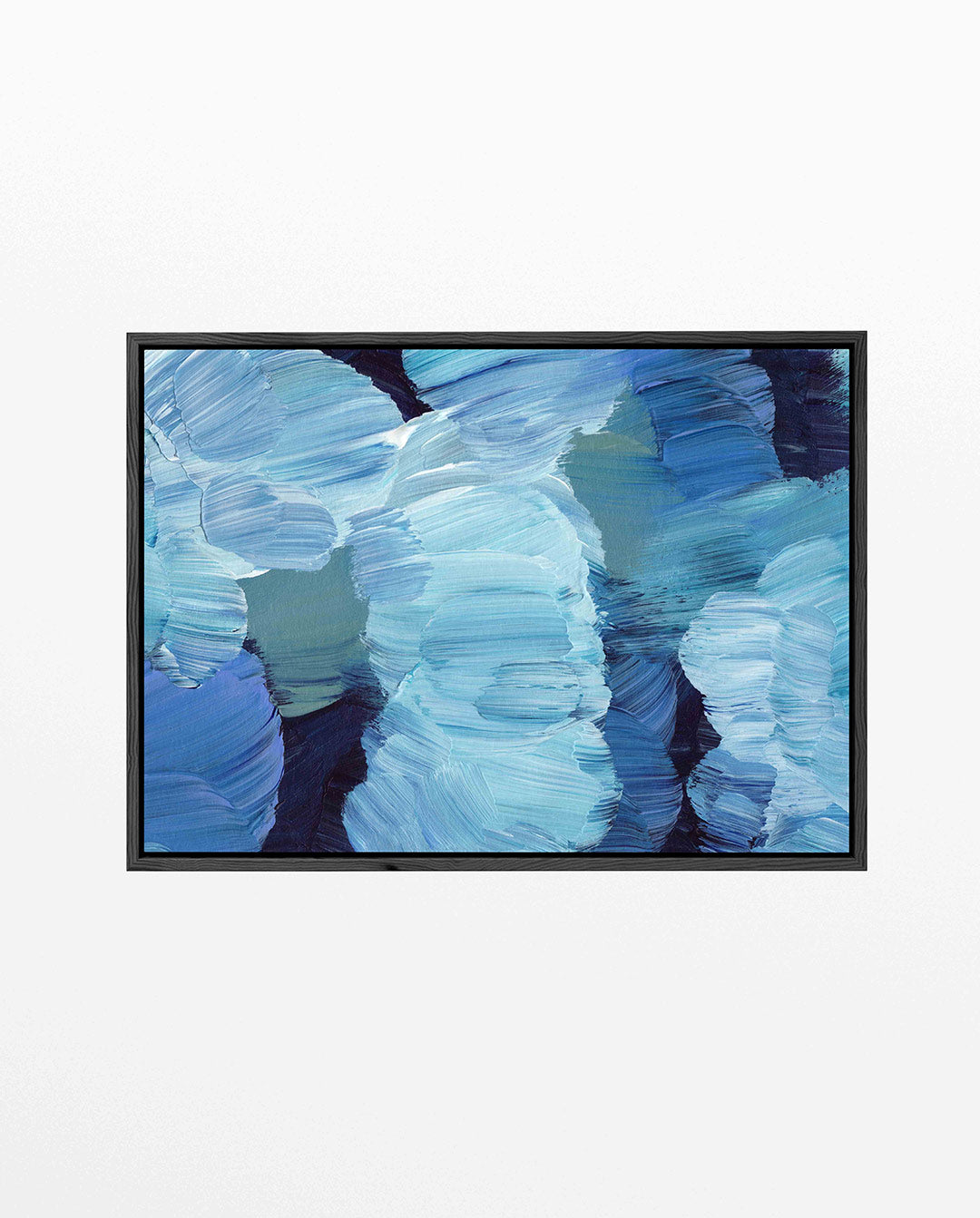 Dynamische blauwtinten Kunstwerk