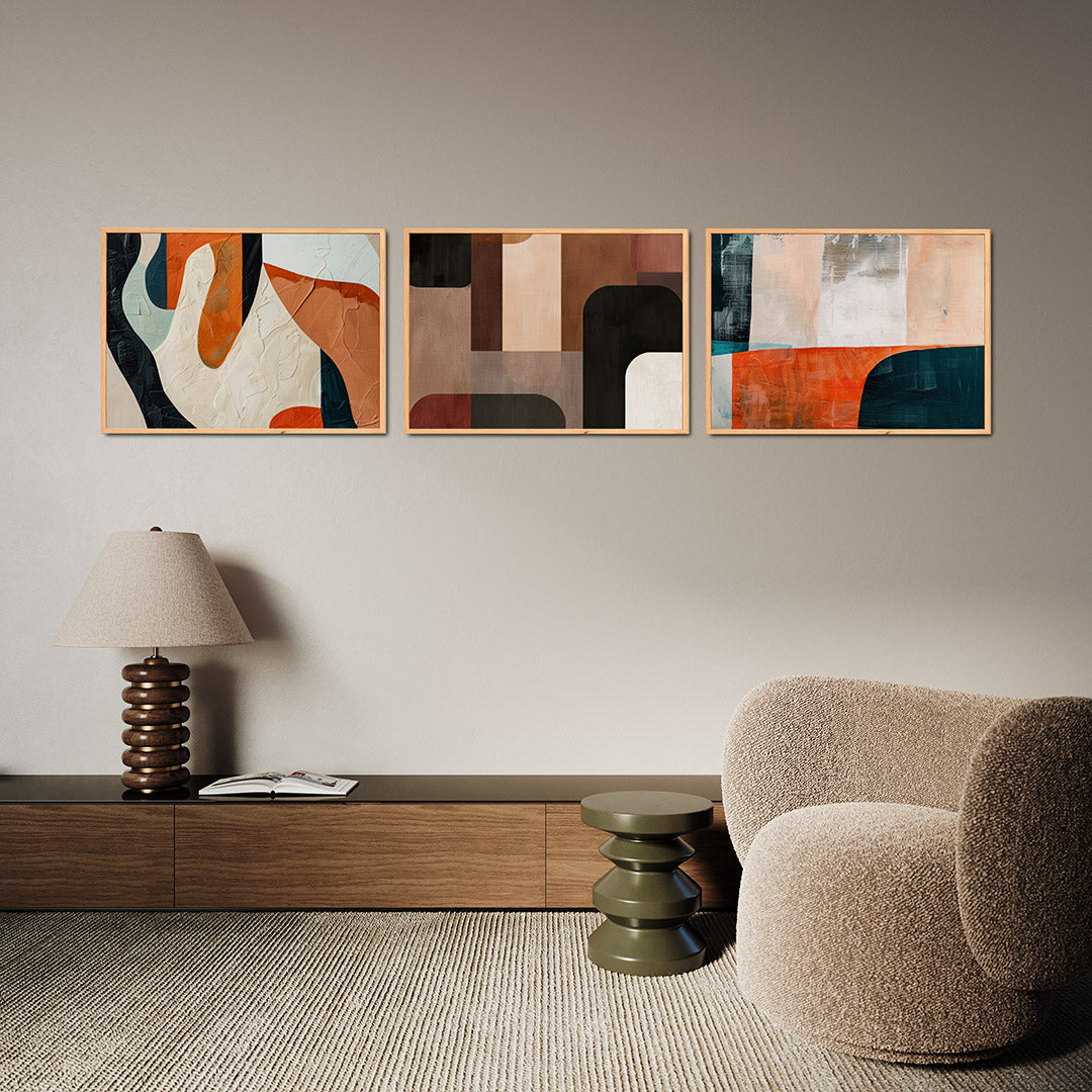 Vorm en kleurenspel Posterset