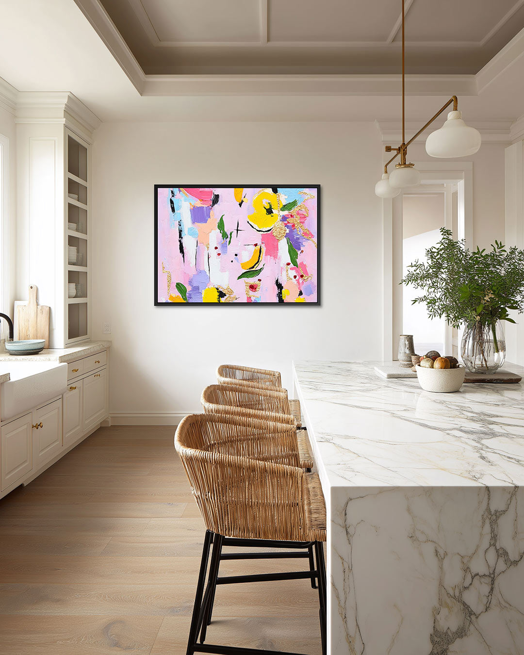 Kleurrijke vormen Kunstwerk