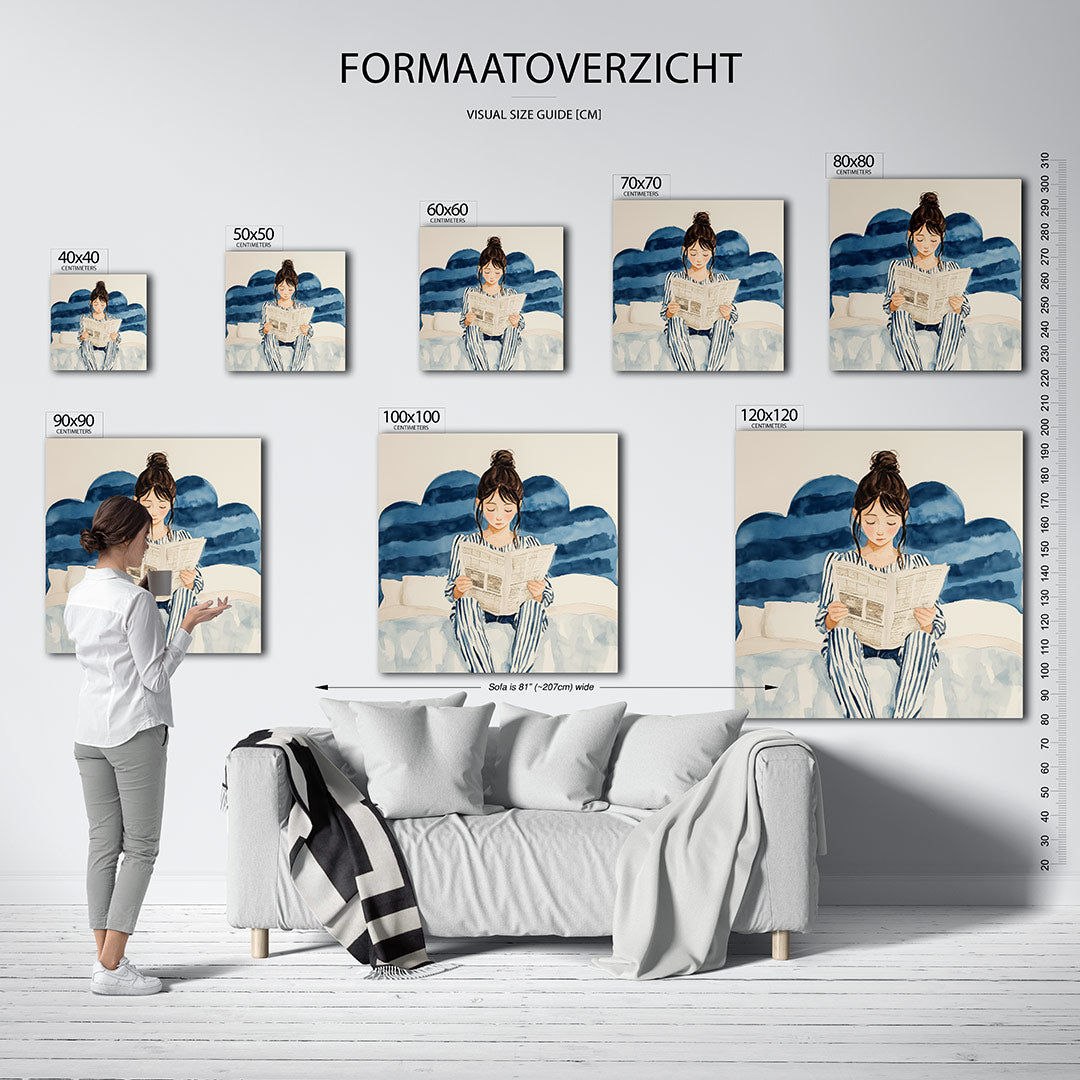 Dromerige lezing Kunstwerk