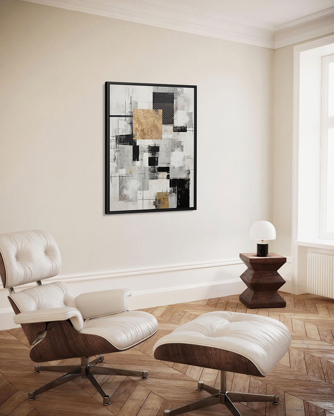 Geometrische compositie Kunstwerk