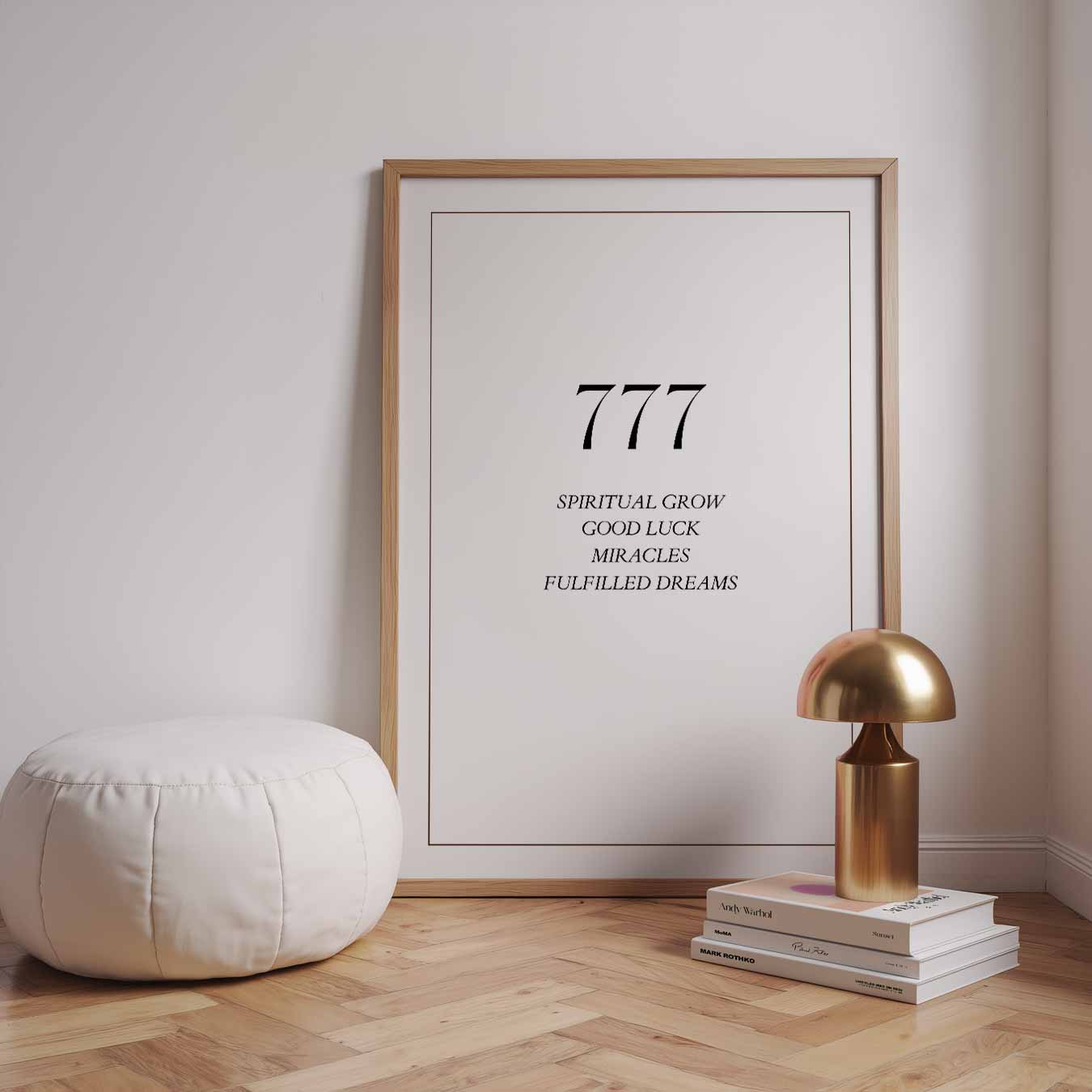 Inspirerende 777 Poster-WallArtistic