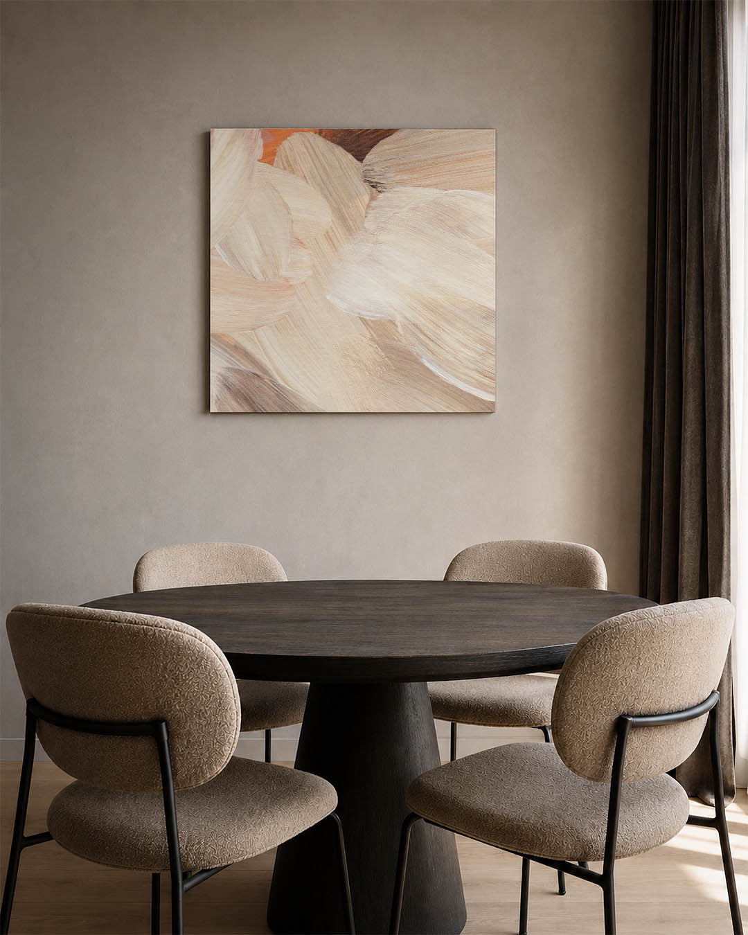 Organische penseelstreken Kunstwerk