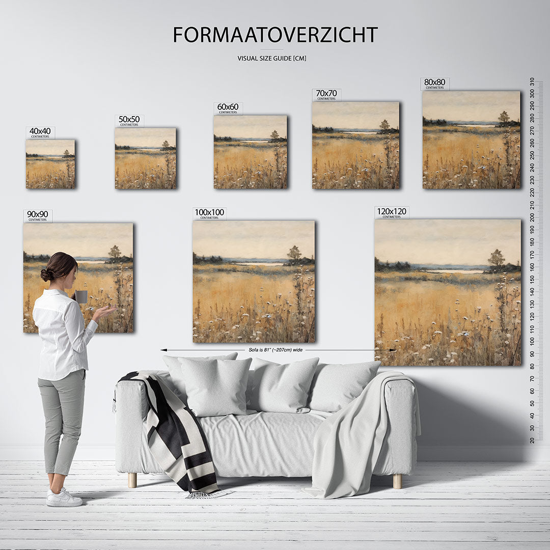 Rustige landschap weergave Kunstwerk