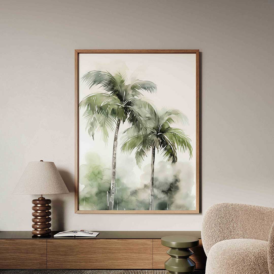Tropische palmbomen Poster