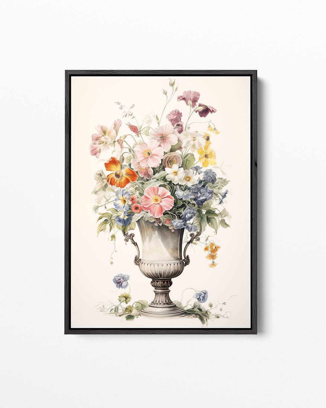 Bloemrijke vaas Kunstwerk