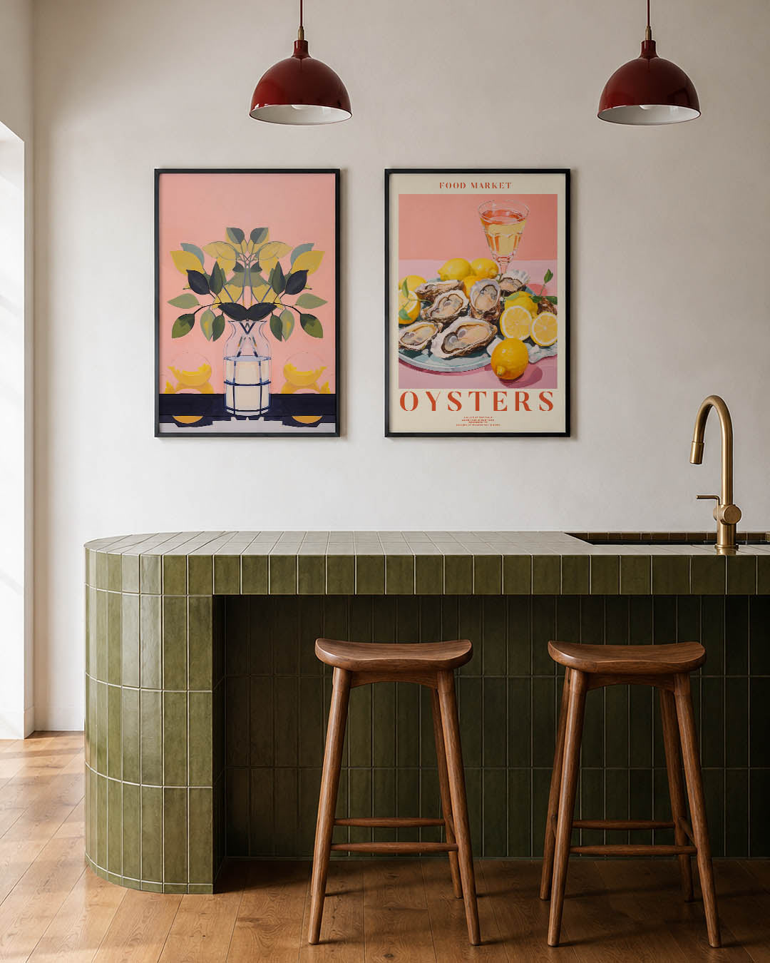 Vormen en bladeren Posterset