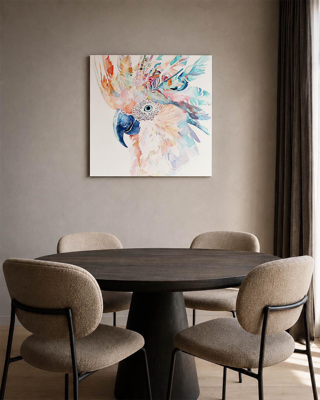 Vrolijke vogel illustratie Kunstwerk