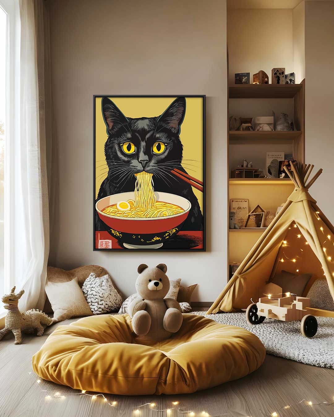 Kattige Ramen Avonturen Kunstwerk