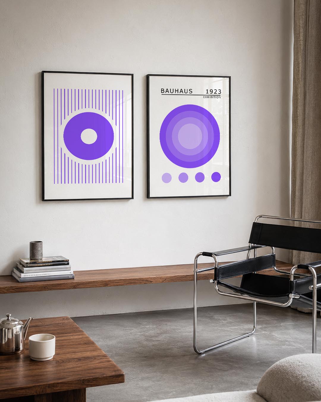 Cirkel en lijnen Posterset