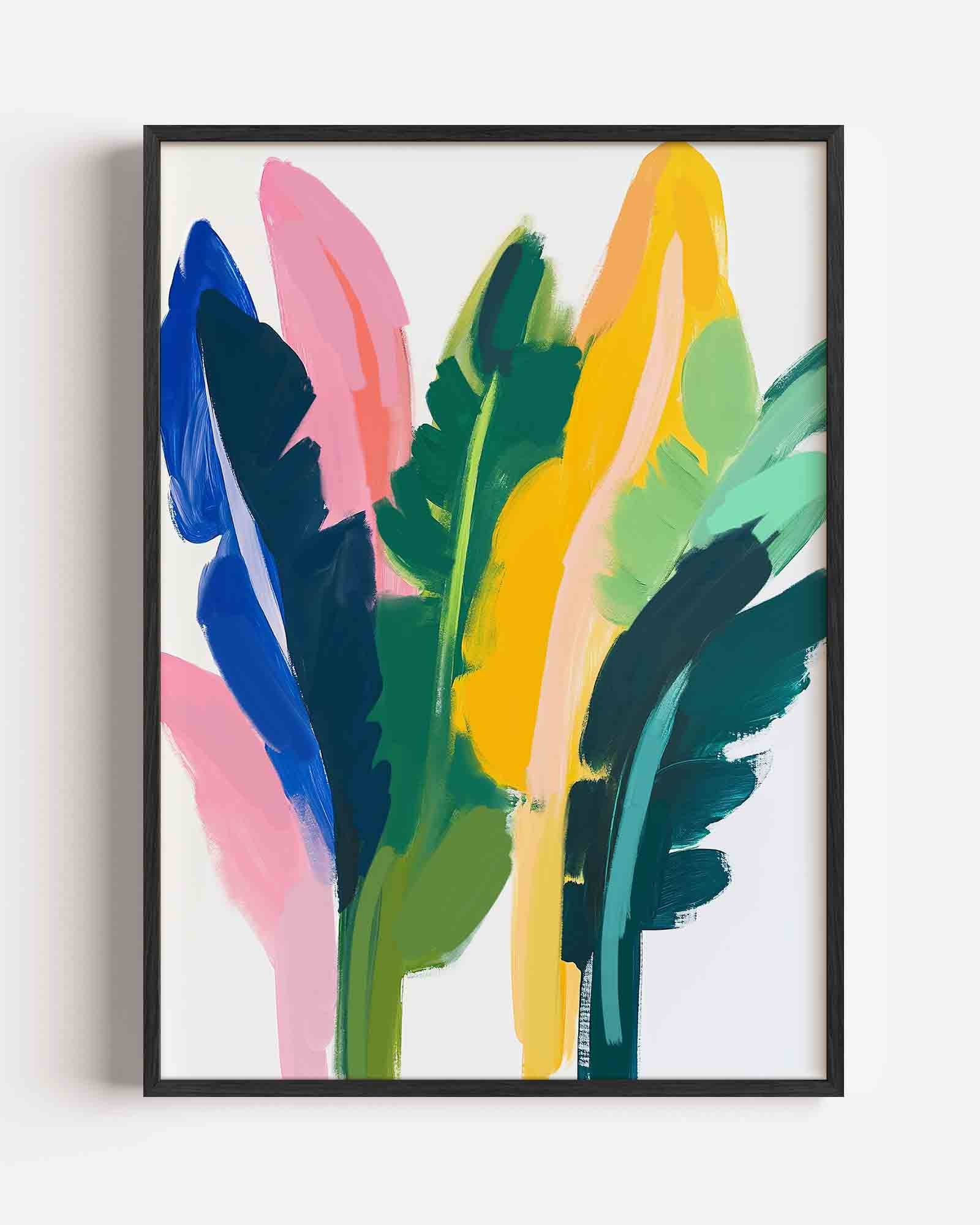 Abstracte bladeren Poster