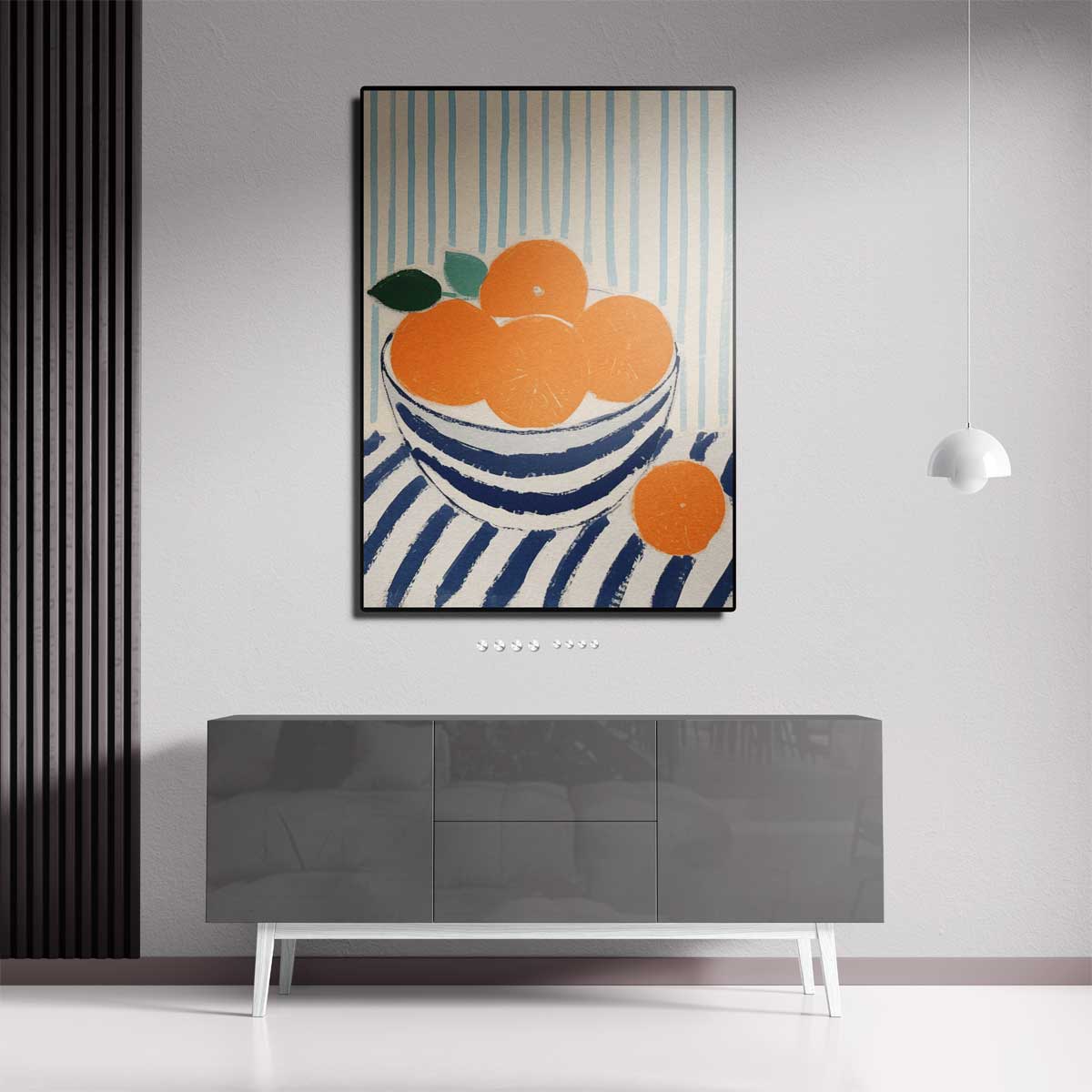Zomers Stilleven met Mandarijnen Kunstwerk-canvas-dibond-plexiglas-wanddecoratie-WallArtistic
