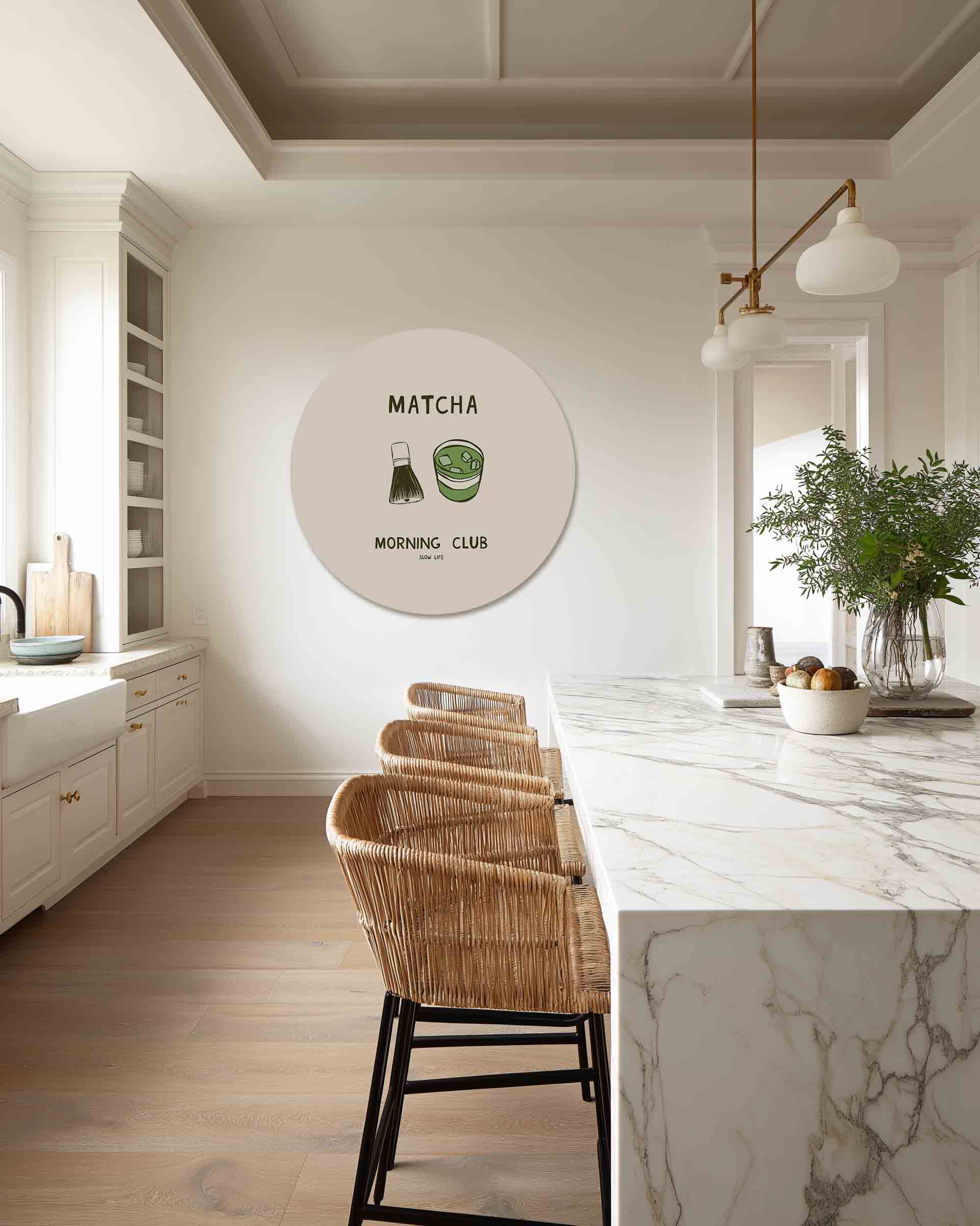 Matcha morning club Muurcirkel