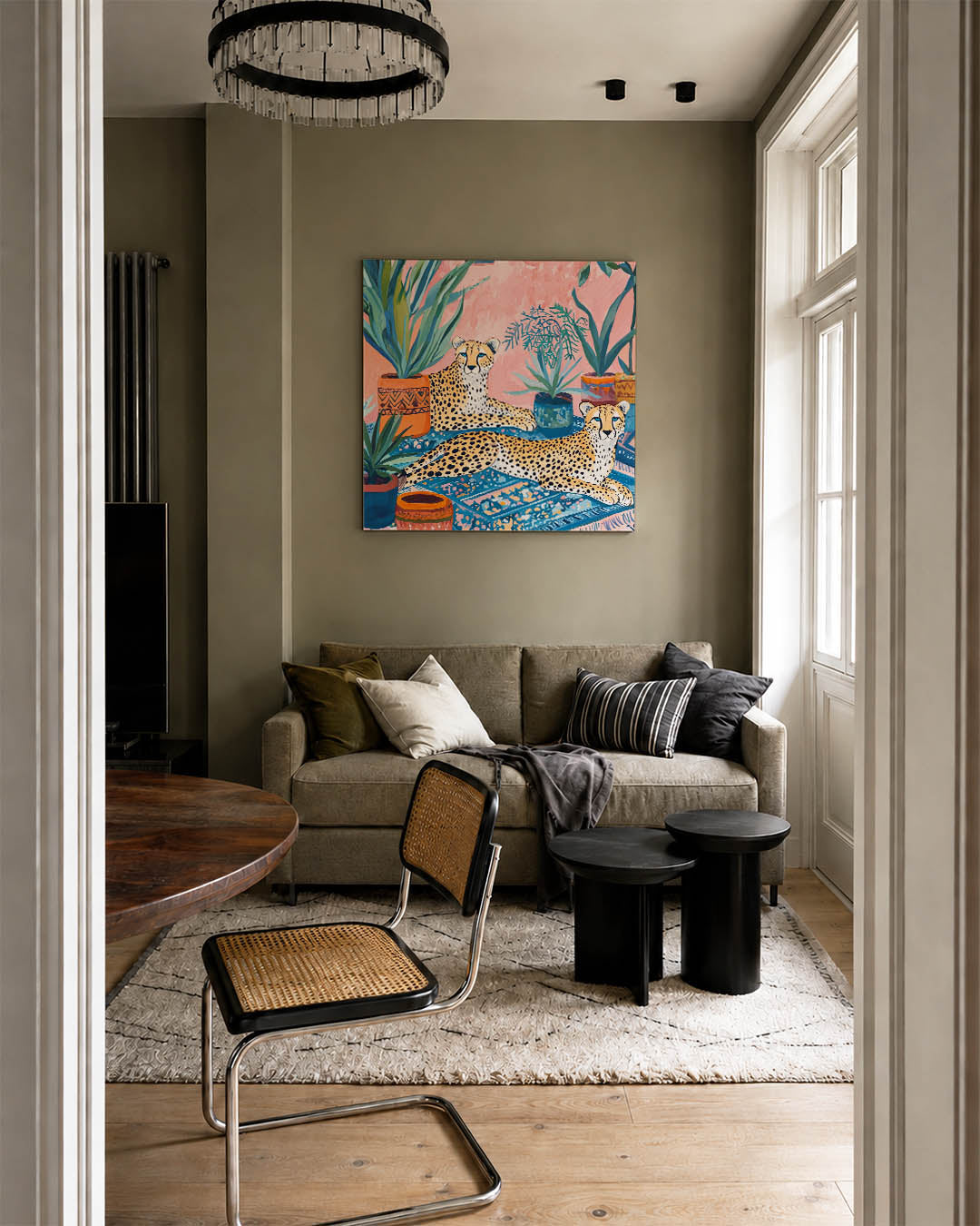 Exotische dieren en planten Kunstwerk
