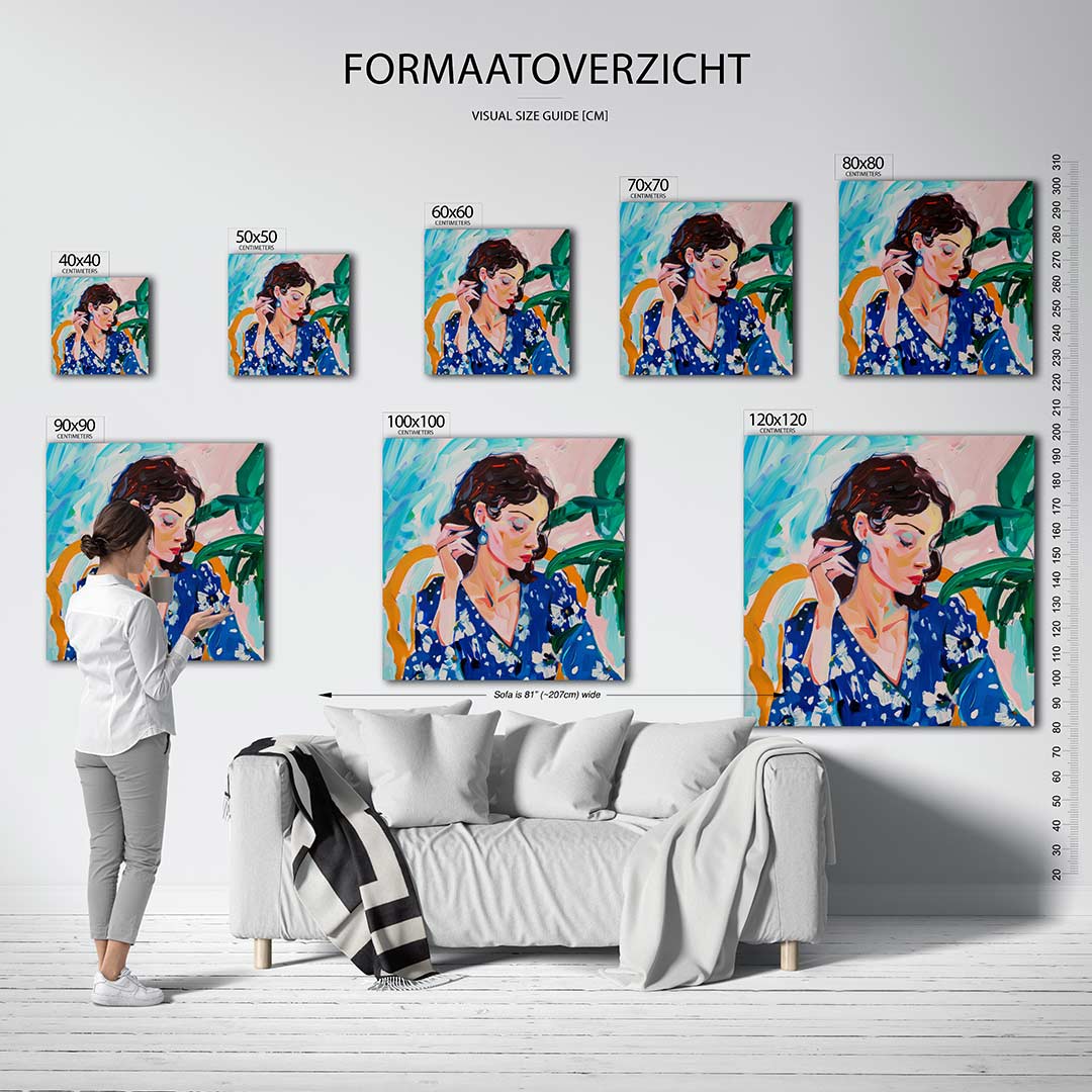 Vrouwelijk portret Kunstwerk