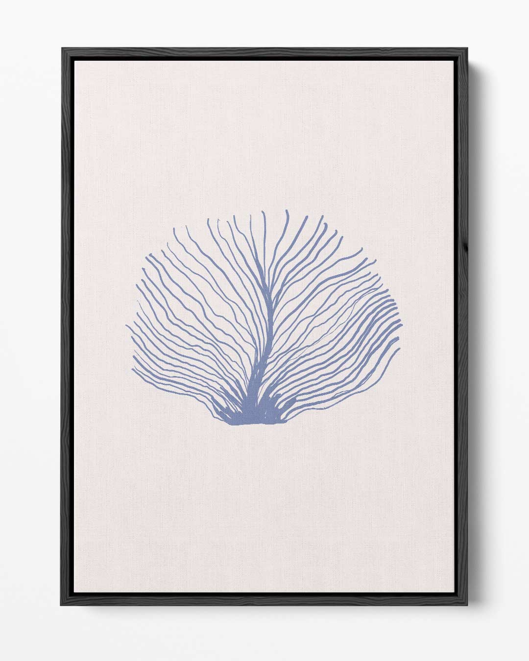 Abstracte Zeewaaiers Blauw Kunstwerk-canvas-dibond-plexiglas-wanddecoratie-WallArtistic