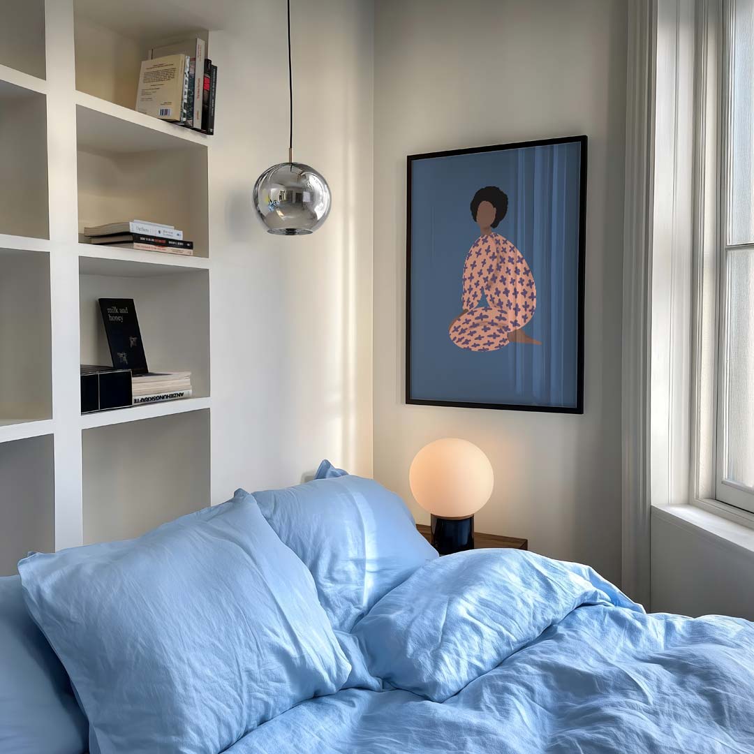 Moderne Dames Silhouet Poster-WallArtistic