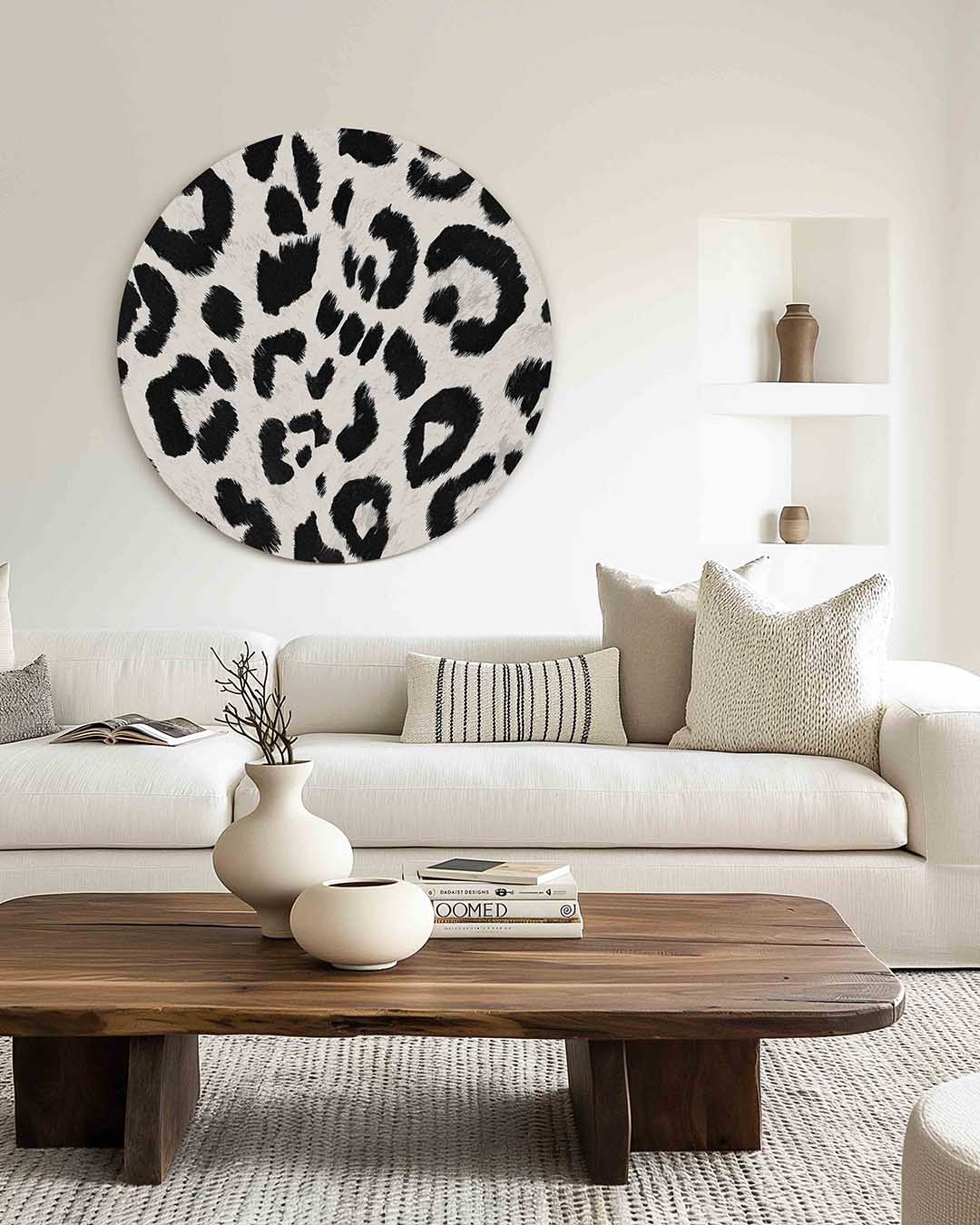 Luipaardpatroon muurcirkel muurcirkel muurcirkel