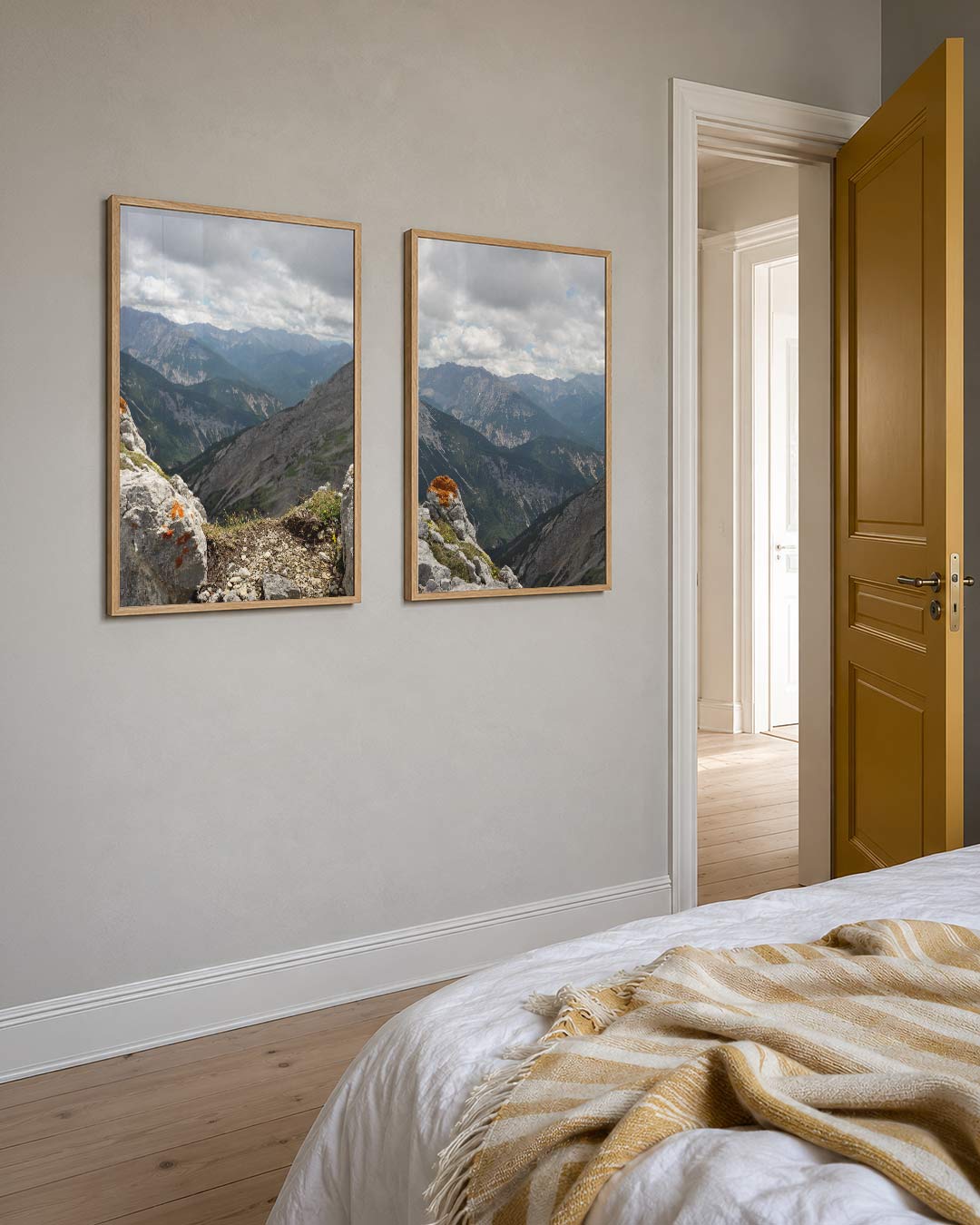 Berglandschap en wolken Posterset