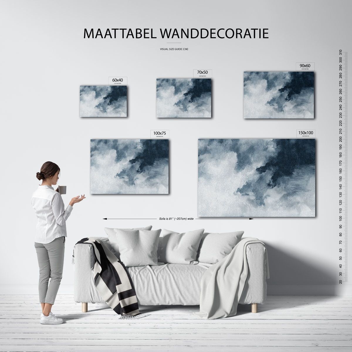 Dromerige wolken Kunstwerk