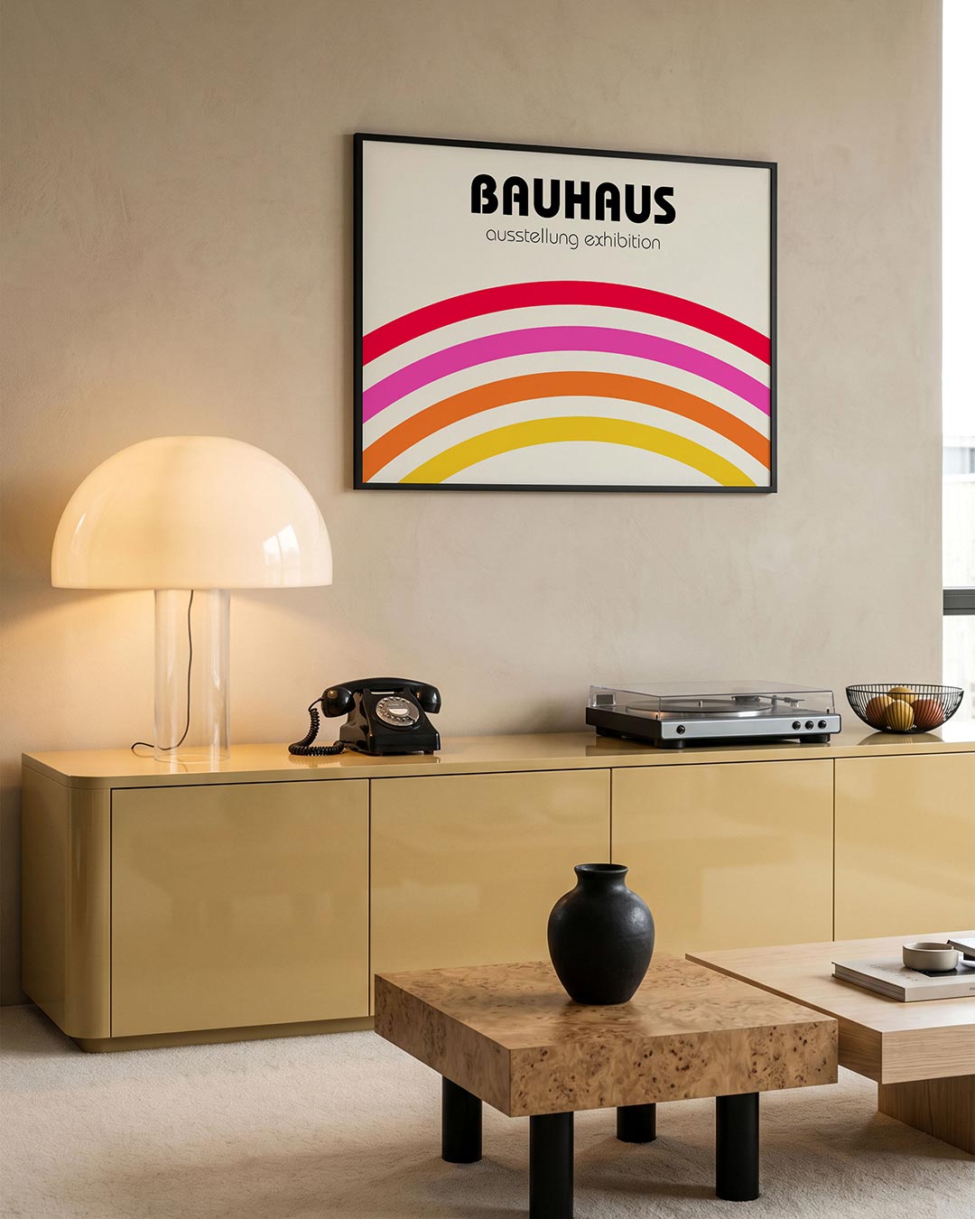 Kleurrijke booglijnen Poster