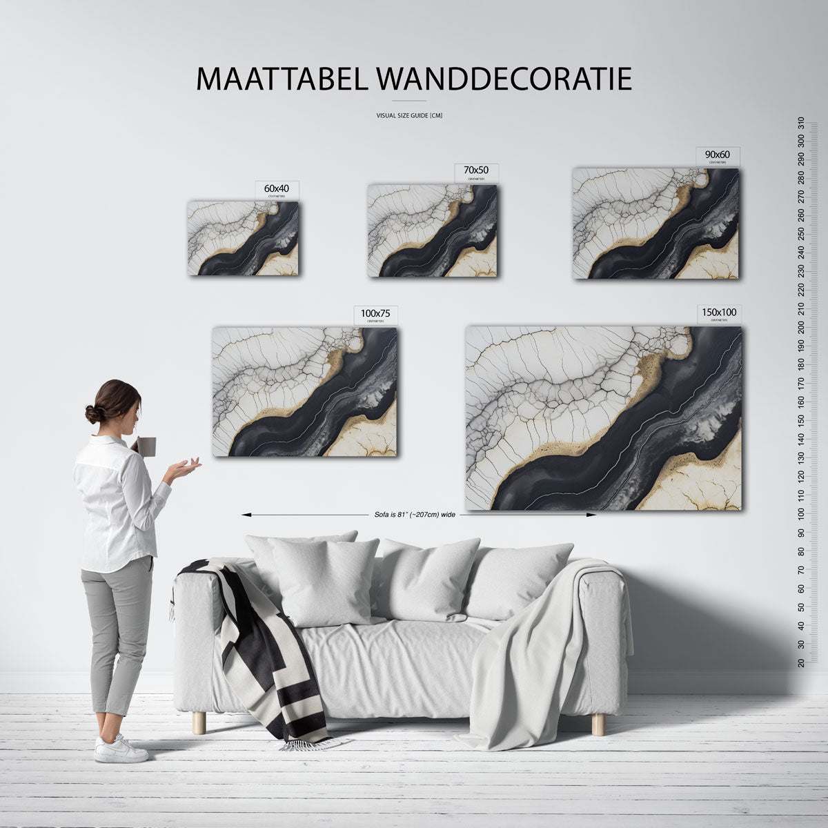 Organische lijnen Kunstwerk