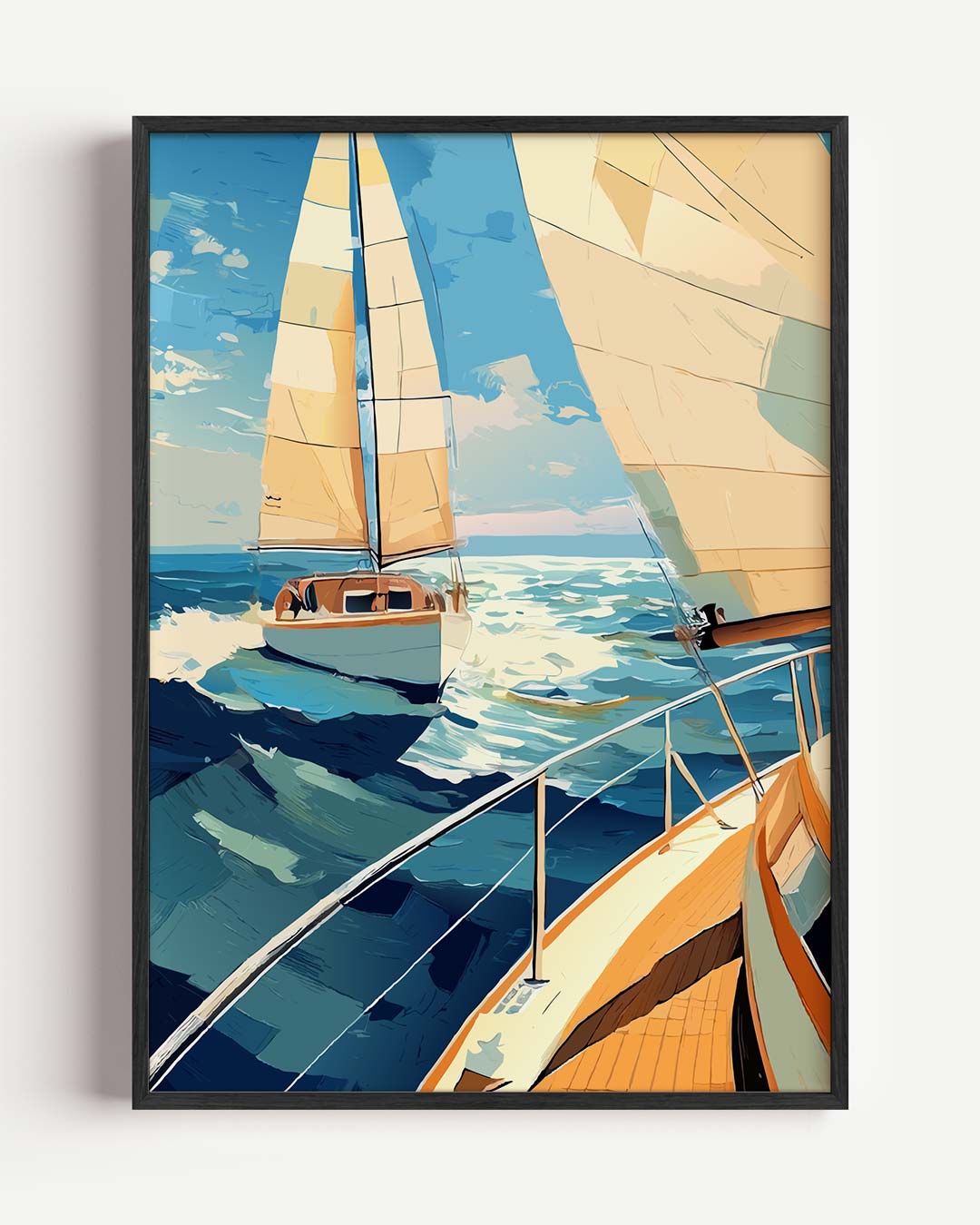 Zeilavontuur op Zee Poster-WallArtistic
