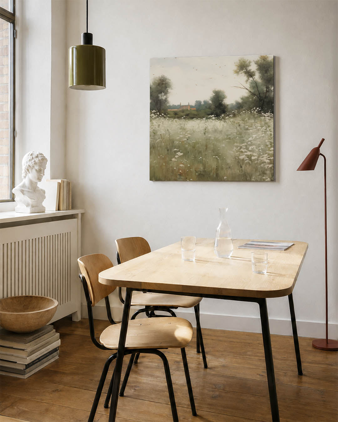 Rustig landschap Kunstwerk