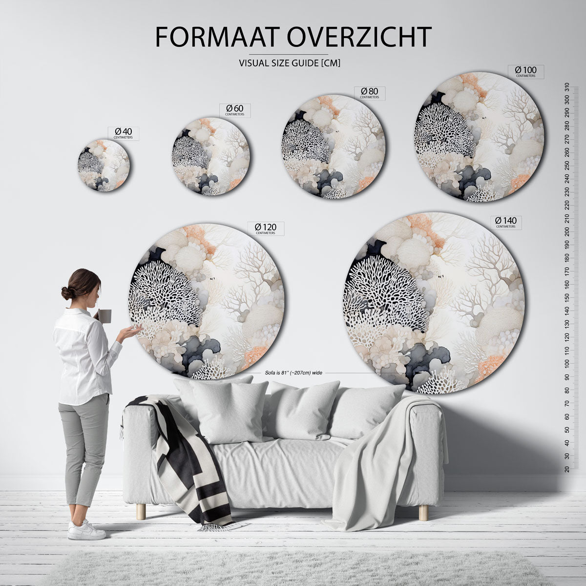 Koraalstructuren Muurcirkel