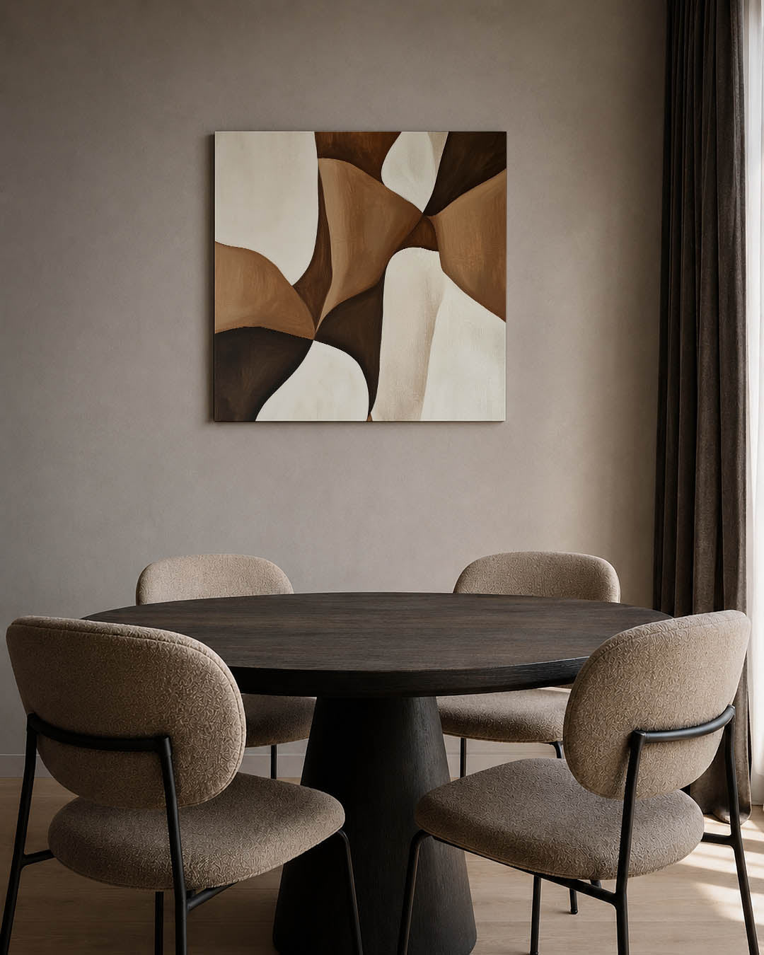 Organische vormen compositie Kunstwerk