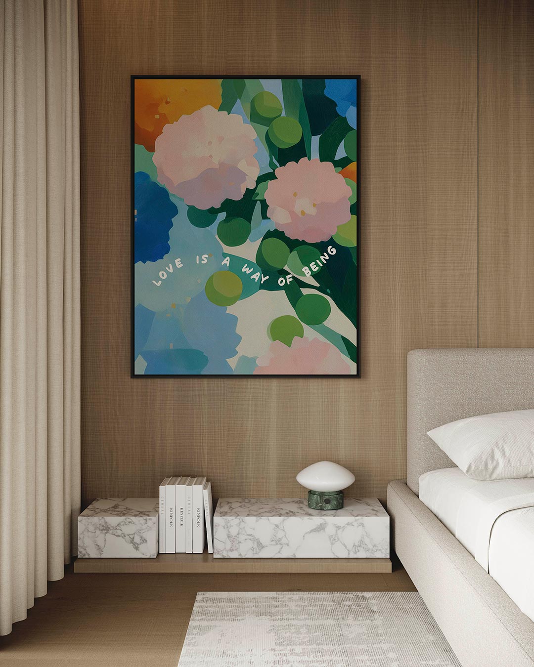 Bloemrijke kleurenpracht Kunstwerk